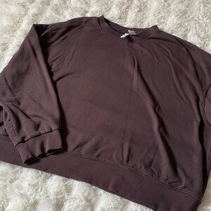 H&M Dark Brown Crewneck Sweatshirt